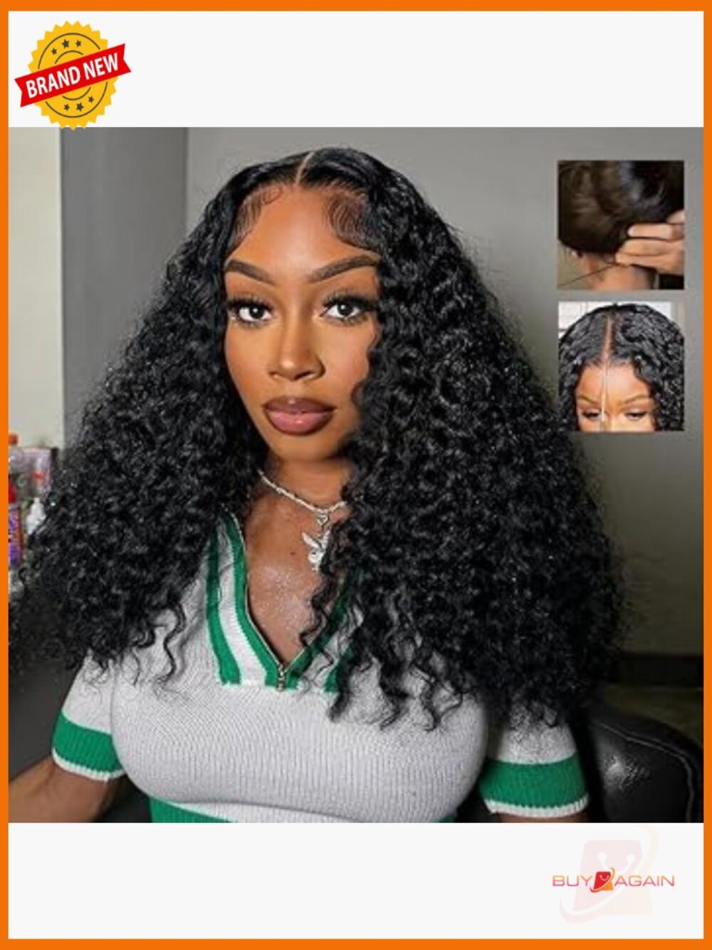7x6 Burmese Curly Glueless Wig Human Hair High Density Drawstring Wig